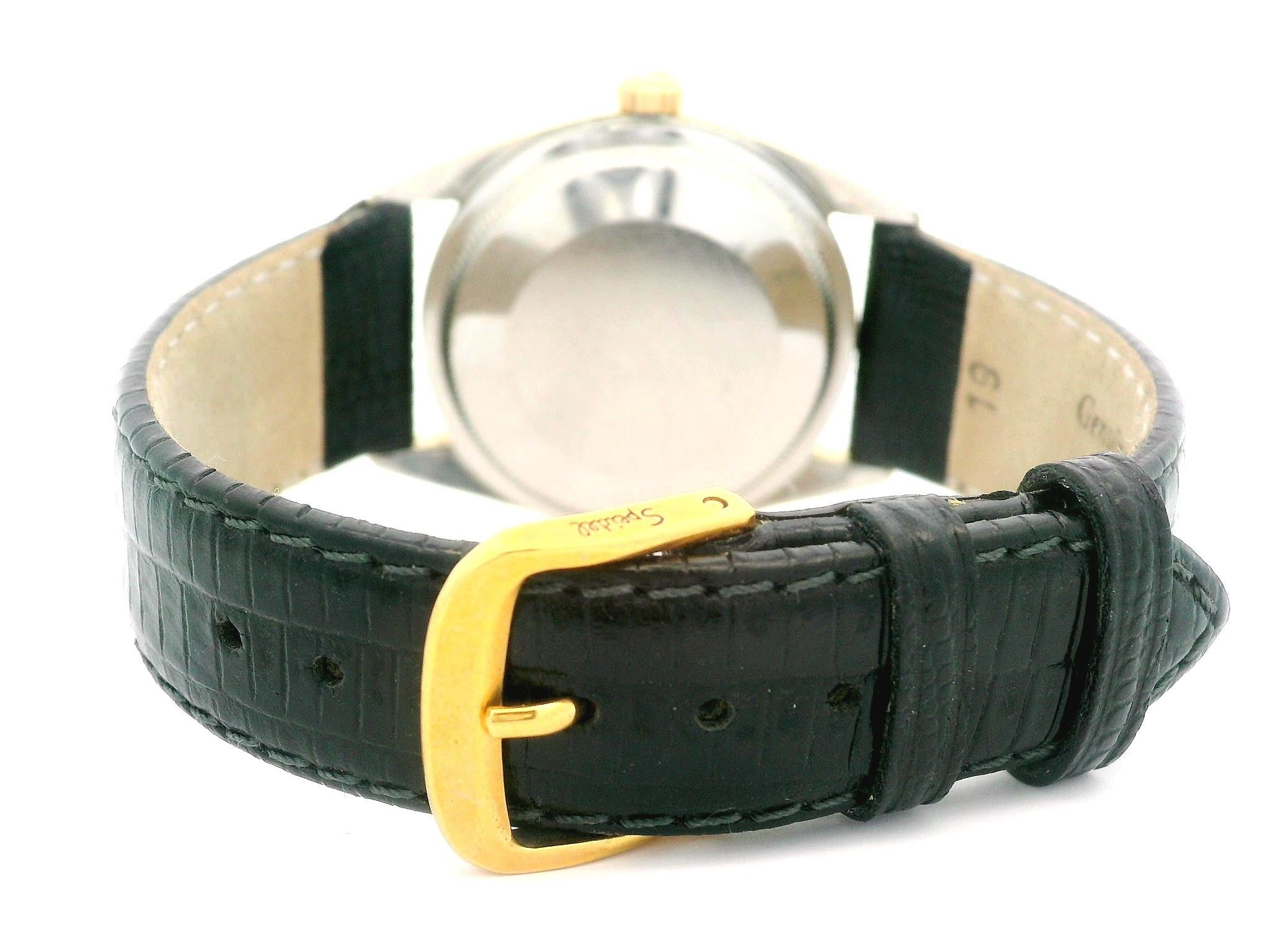 Rolex Oyster Perpetual Date Gelbgold vergoldete 34mm Armbanduhr Ref 1550, Vintage im Angebot 3