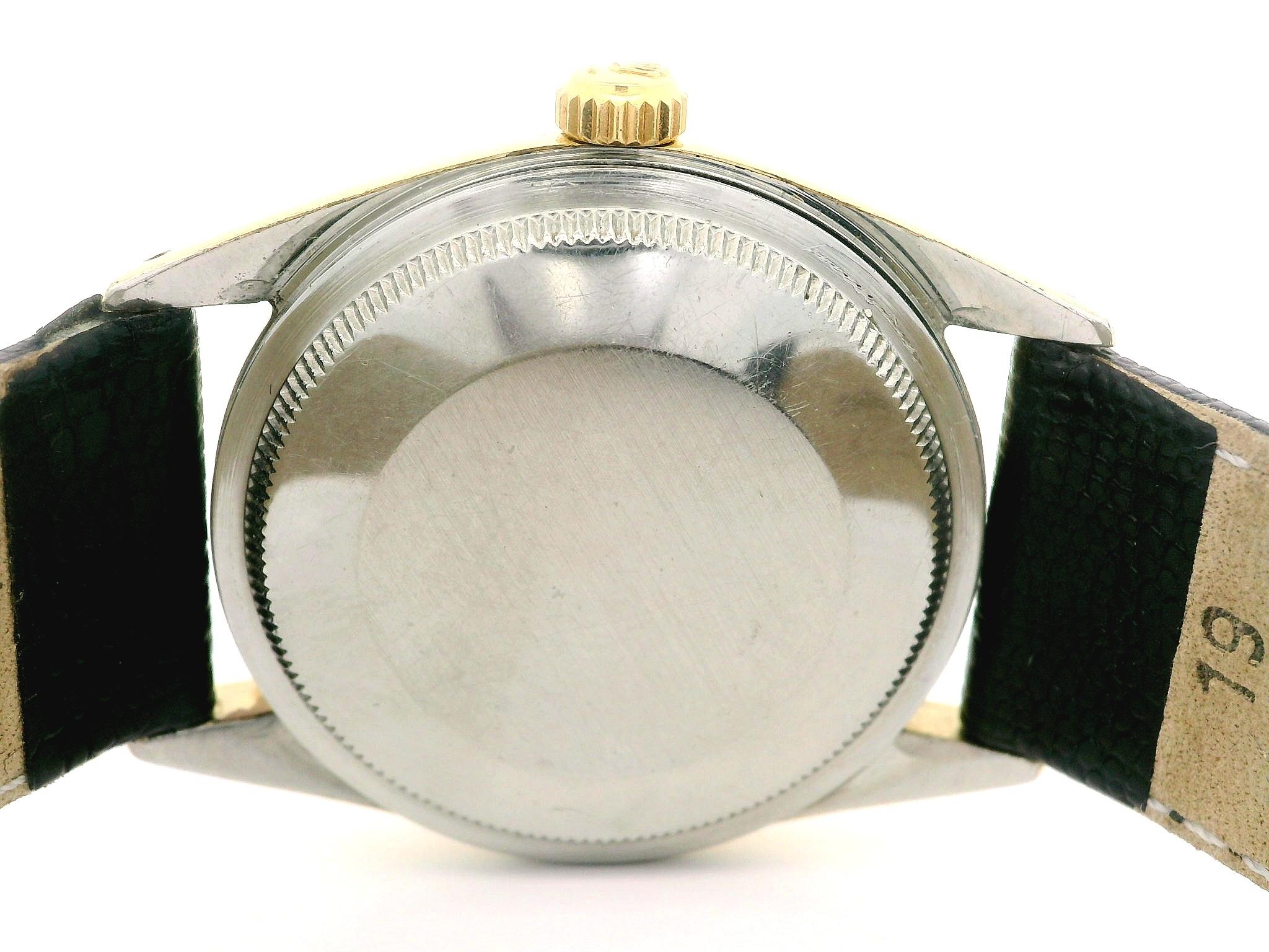 Rolex Oyster Perpetual Date Gelbgold vergoldete 34mm Armbanduhr Ref 1550, Vintage im Angebot 4