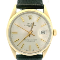Rolex Oyster Perpetual Date Montre-bracelet vintage plaqué or jaune 34 mm Réf. 1550