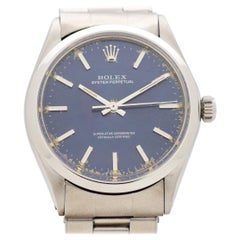 Vintage Rolex Oyster Perpetual Reference 1002 with Blue Dial, 1972