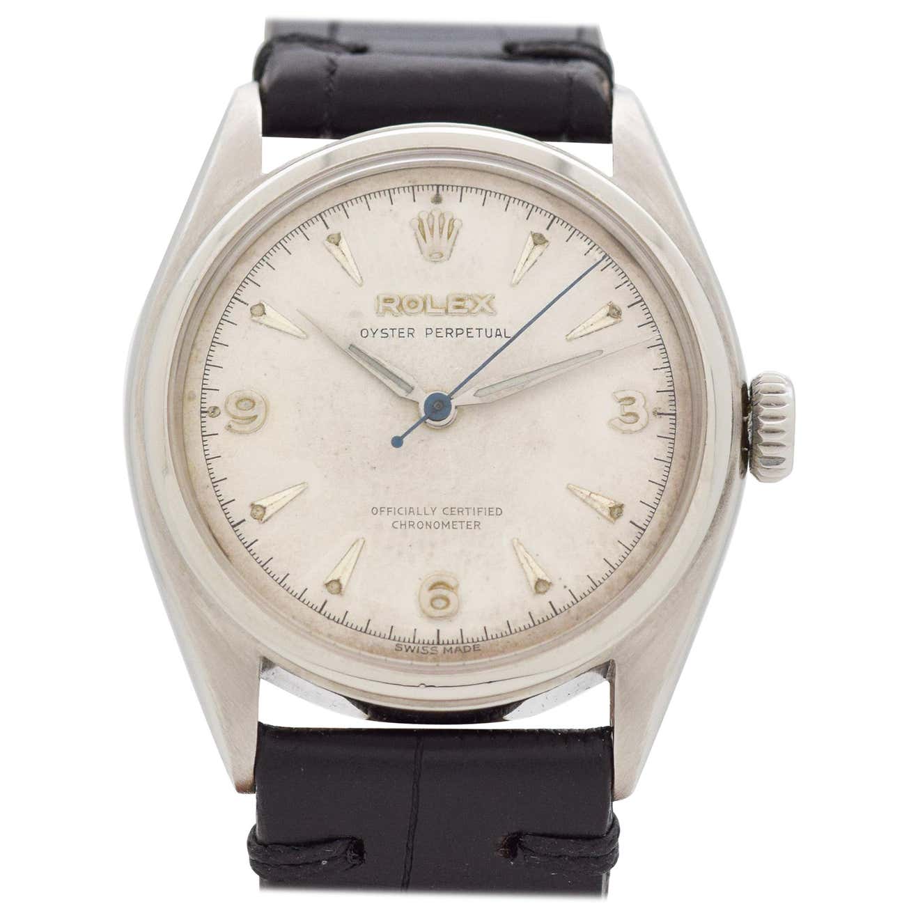 Vintage Rolex Oyster Perpetual Reference 6084 Stainless Steel Watch ...