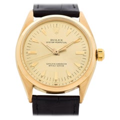 Vintage Rolex Oyster Perpetual Reference 6564 with an 18 Karat Gold Case, 1955