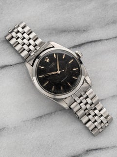 Vintage Rolex Oyster Precision 50s Ref 6424 Black Patina Dial Manual Wind 36mm.
