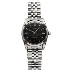 Vintage Rolex Oyster Precision 50s Ref 6424 Black Patina Dial Manual Wind 36mm.