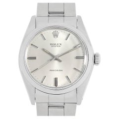 Retro Rolex Oyster Precision 6426 Men's Watch, Silver Dial, 37 No, Antique