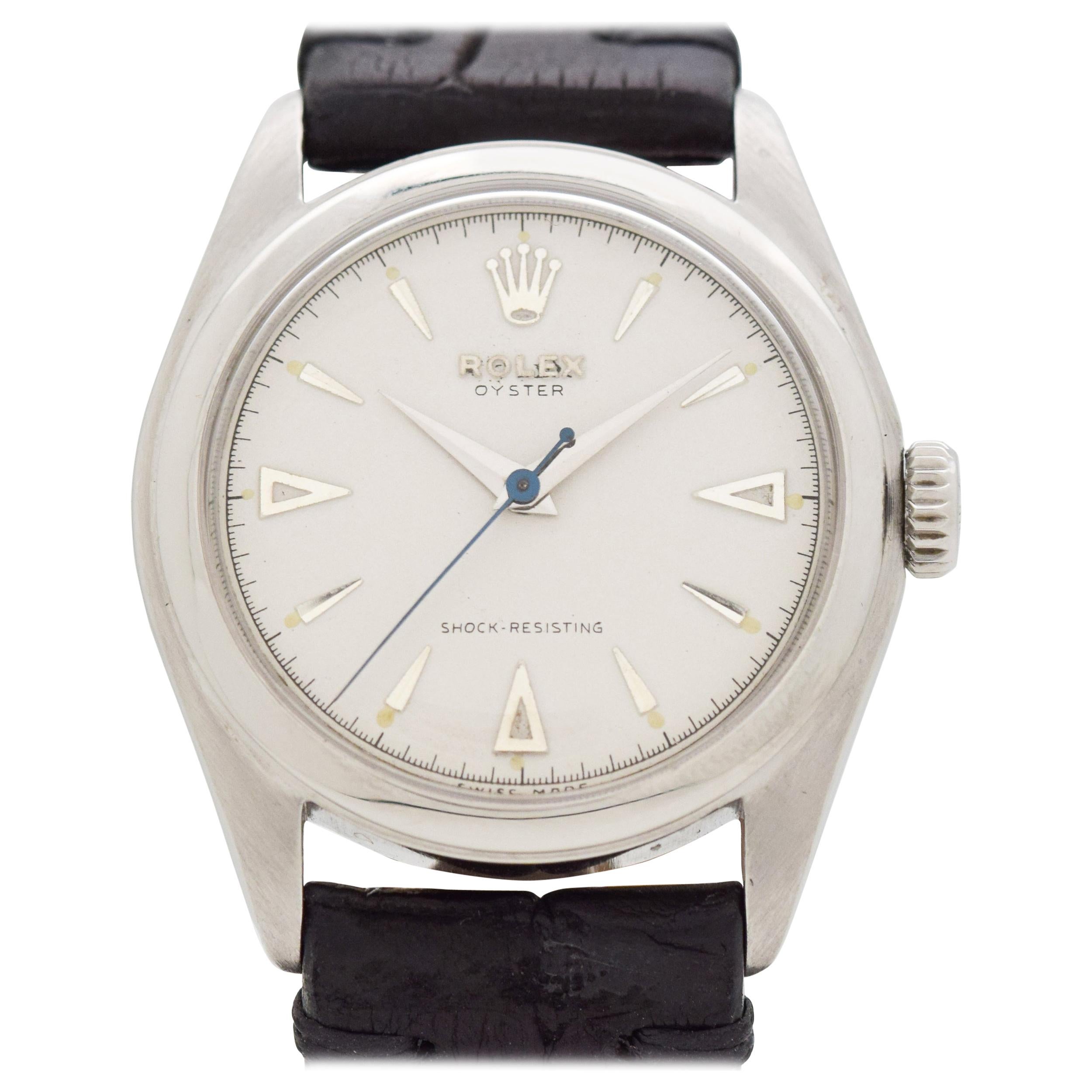 Vintage Rolex Oyster Reference 6082 Stainless Steel Watch, 1958 at 1stDibs  | rolex 6082, rolex oyster 6082