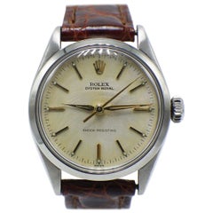 Vintage Rolex Oyster Royal 6444 Stainless Steel Midsize Very Rare