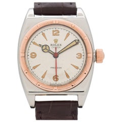 Vintage Rolex Oyster Viceroy 10 Karat Rose Gold and Stainless Steel Watch, 1943