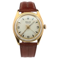 Vintage ROLEX Oyster Watch. Rolex ref 4365. 1940s Gold Capped Mens Rolex watch.