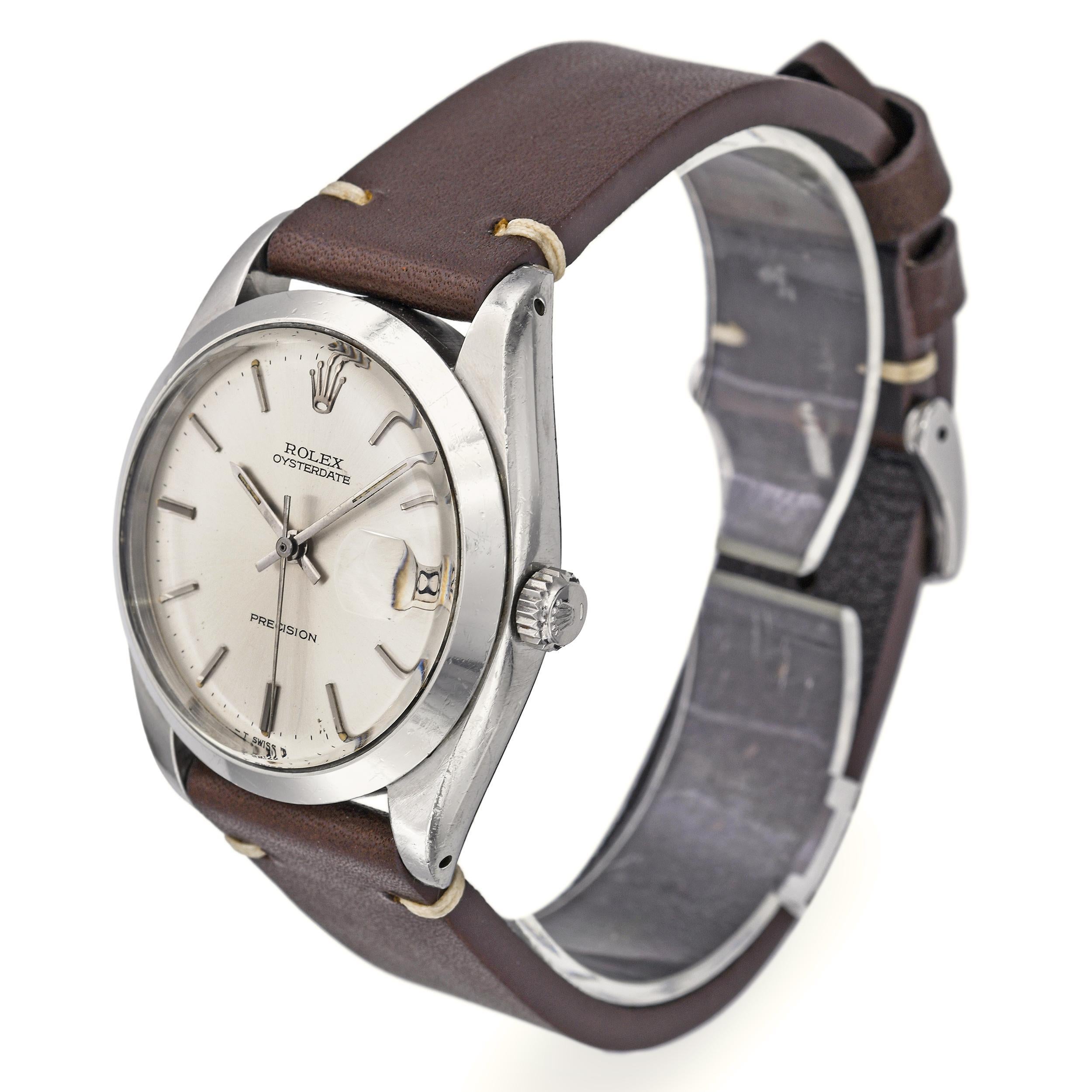 De los hombres Reloj Rolex Oysterdate Vintage Automático Fecha Acero Inoxidable Ref. 6694 en venta