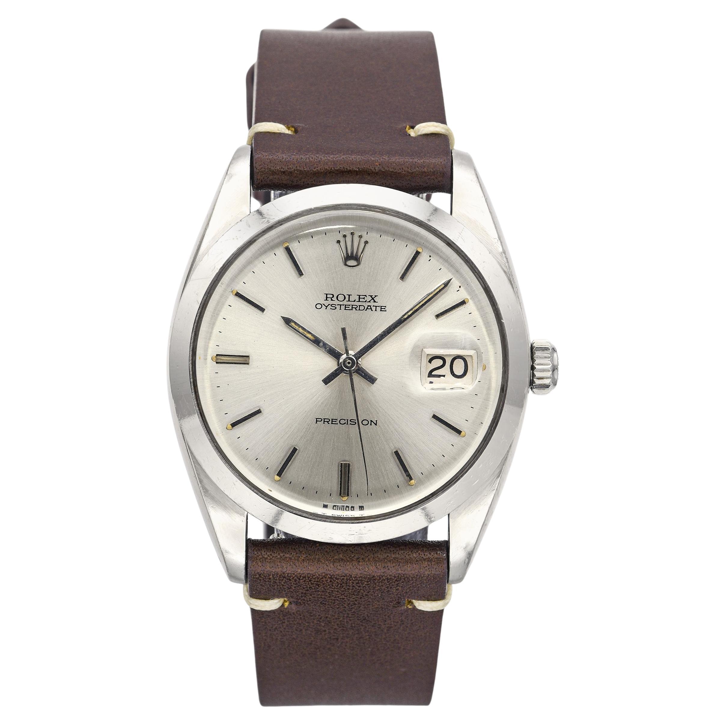 Reloj Rolex Oysterdate Vintage Automático Fecha Acero Inoxidable Ref. 6694