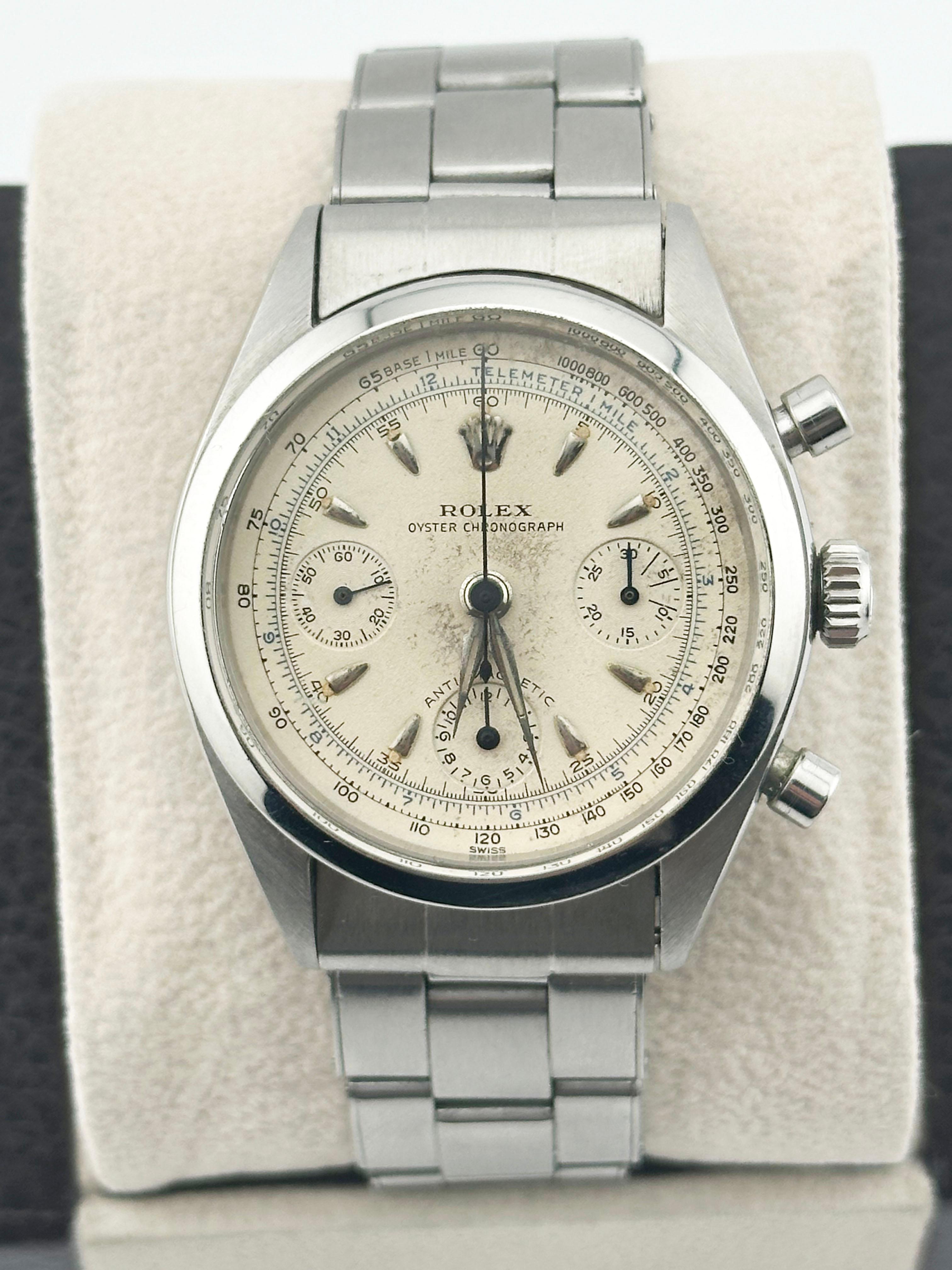 VINTAGE Rolex Pre Daytona 6234 Chronograph Stainless Steel For Sale 4