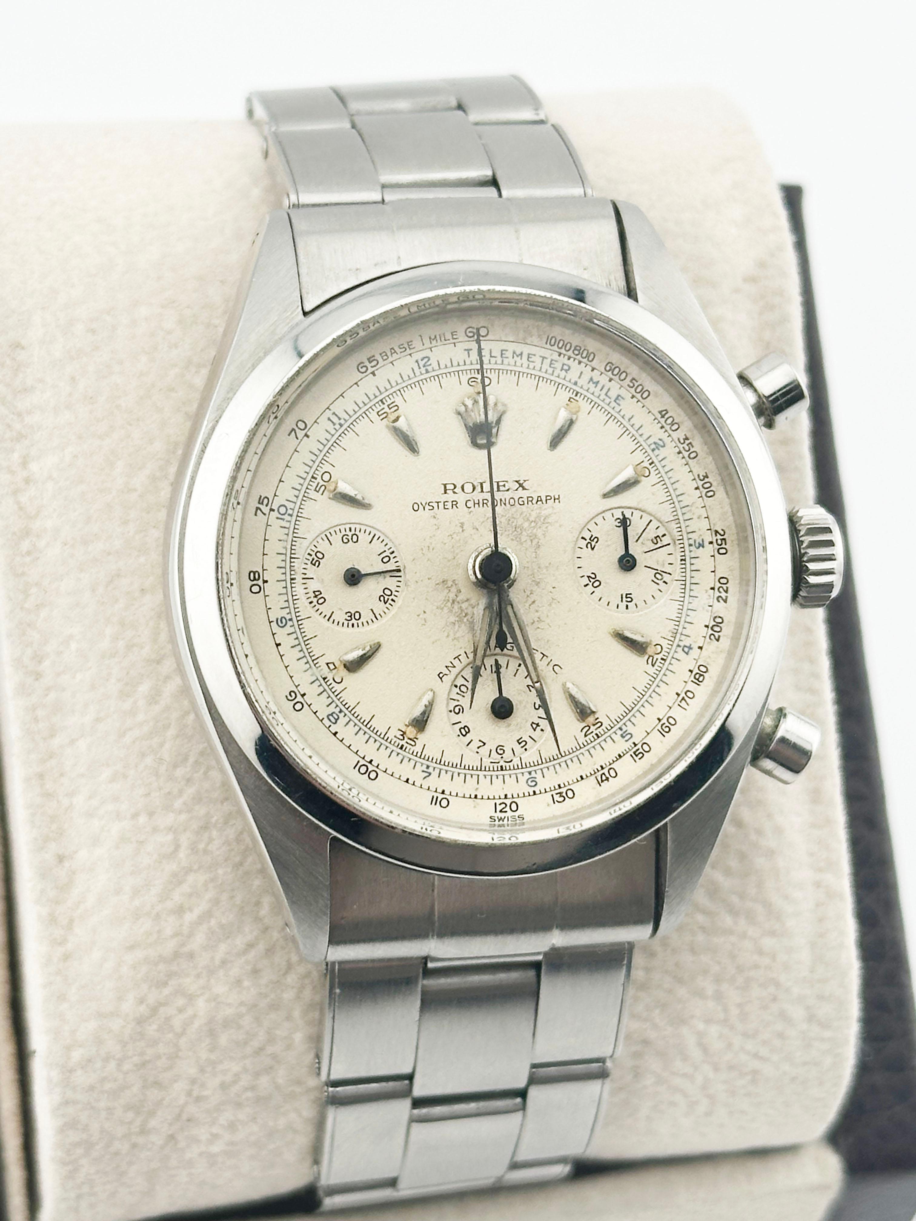 VINTAGE Rolex Pre Daytona 6234 Chronograph Stainless Steel For Sale 5