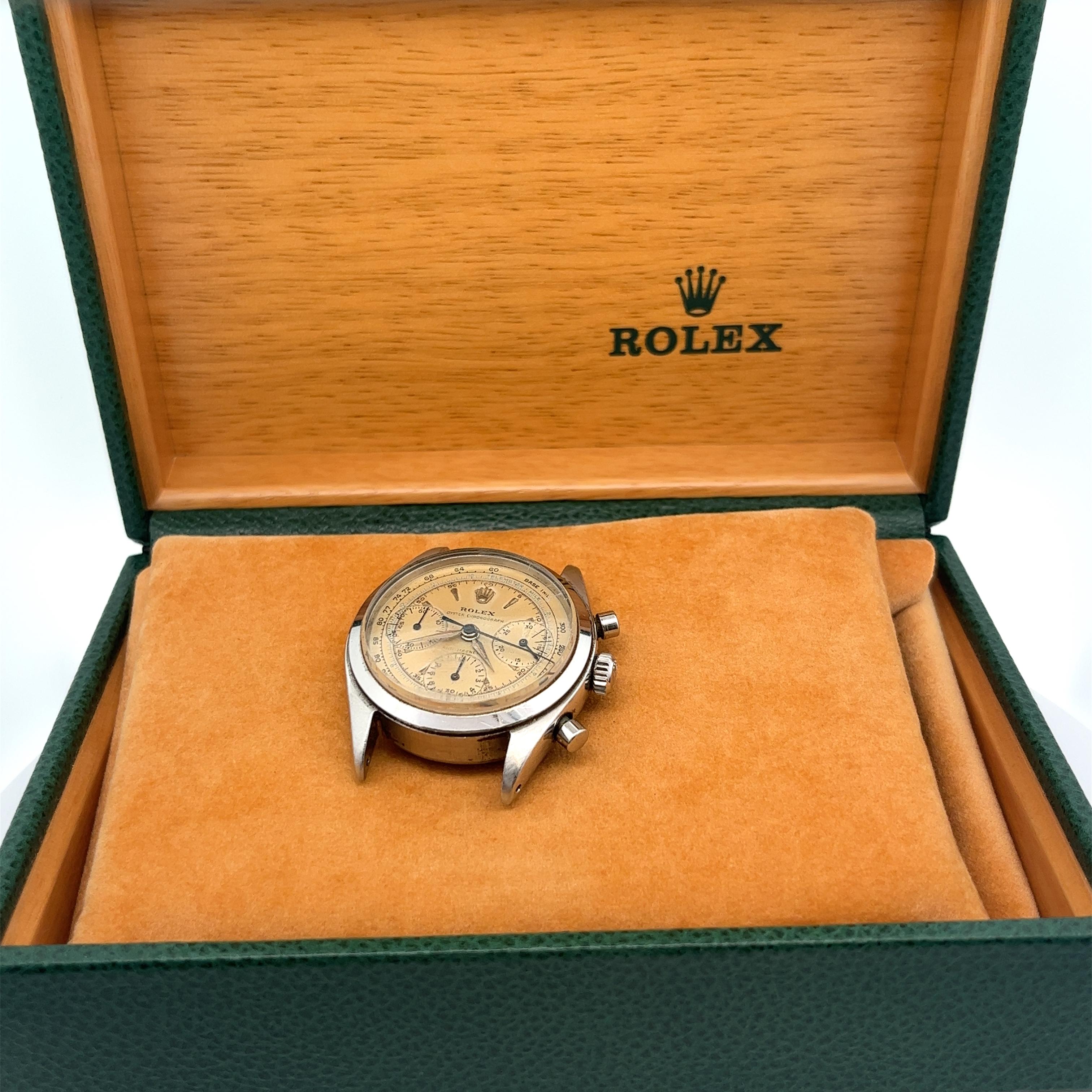 Vintage Rolex Pre Daytona Oyster Chronograph 6234 Watch 36mm Manual Wind In Good Condition For Sale In Miami, FL