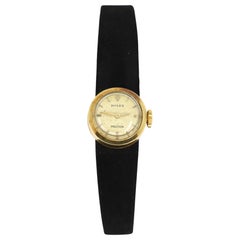 Orologio di precisione Rolex d'epoca in velluto d'oro 14KT