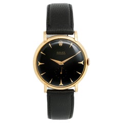 Vintage Rolex Precision 18k Yellow Gold Men's Watch Ref 9082