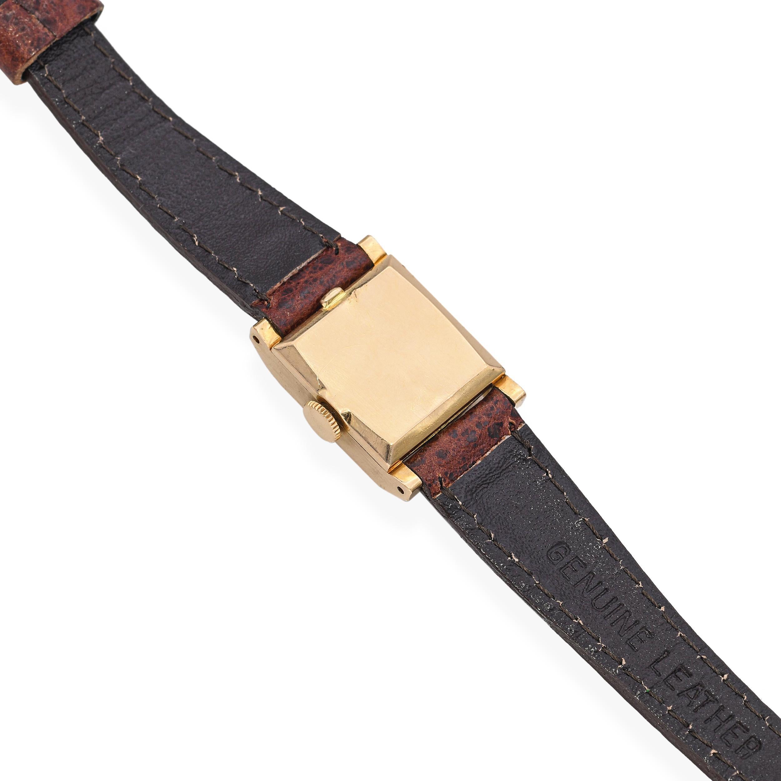 Women's Vintage Rolex Precision 18k Yellow Gold Ref. 8320 Ladies Watch For Sale