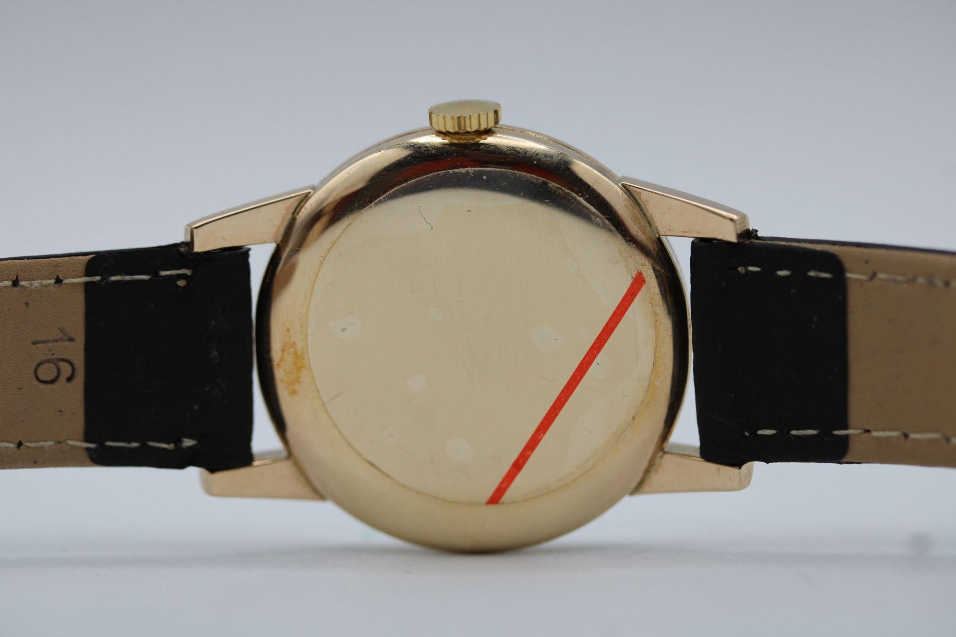 Vintage Rolex Precision  9ct Yellow Gold  Manual Wind  1960s  Serviced For Sale 6
