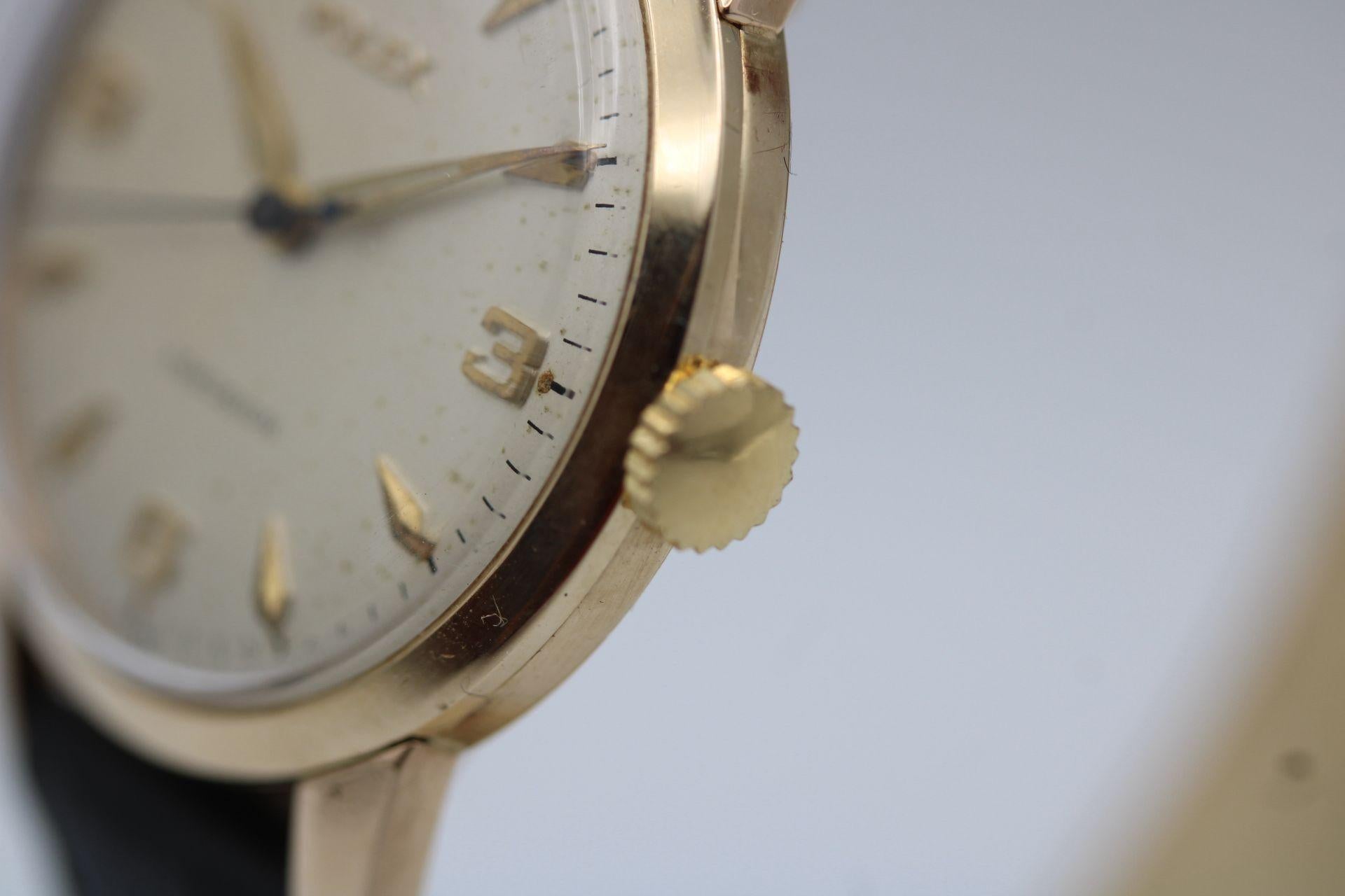 Vintage Rolex Precision  9ct Yellow Gold  Manual Wind  1960s  Serviced For Sale 2