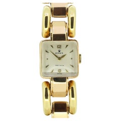 Vintage Rolex Precision Two Tone Ladies Wristwatch