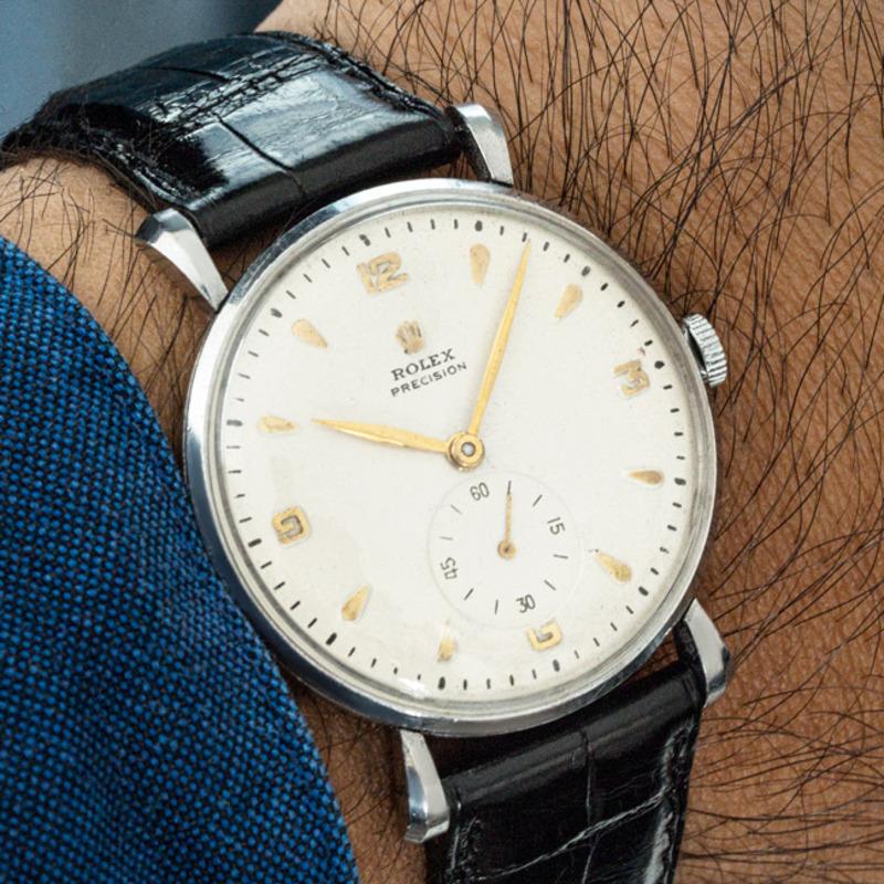 Women's or Men's Vintage Rolex Precision Watch For Sale