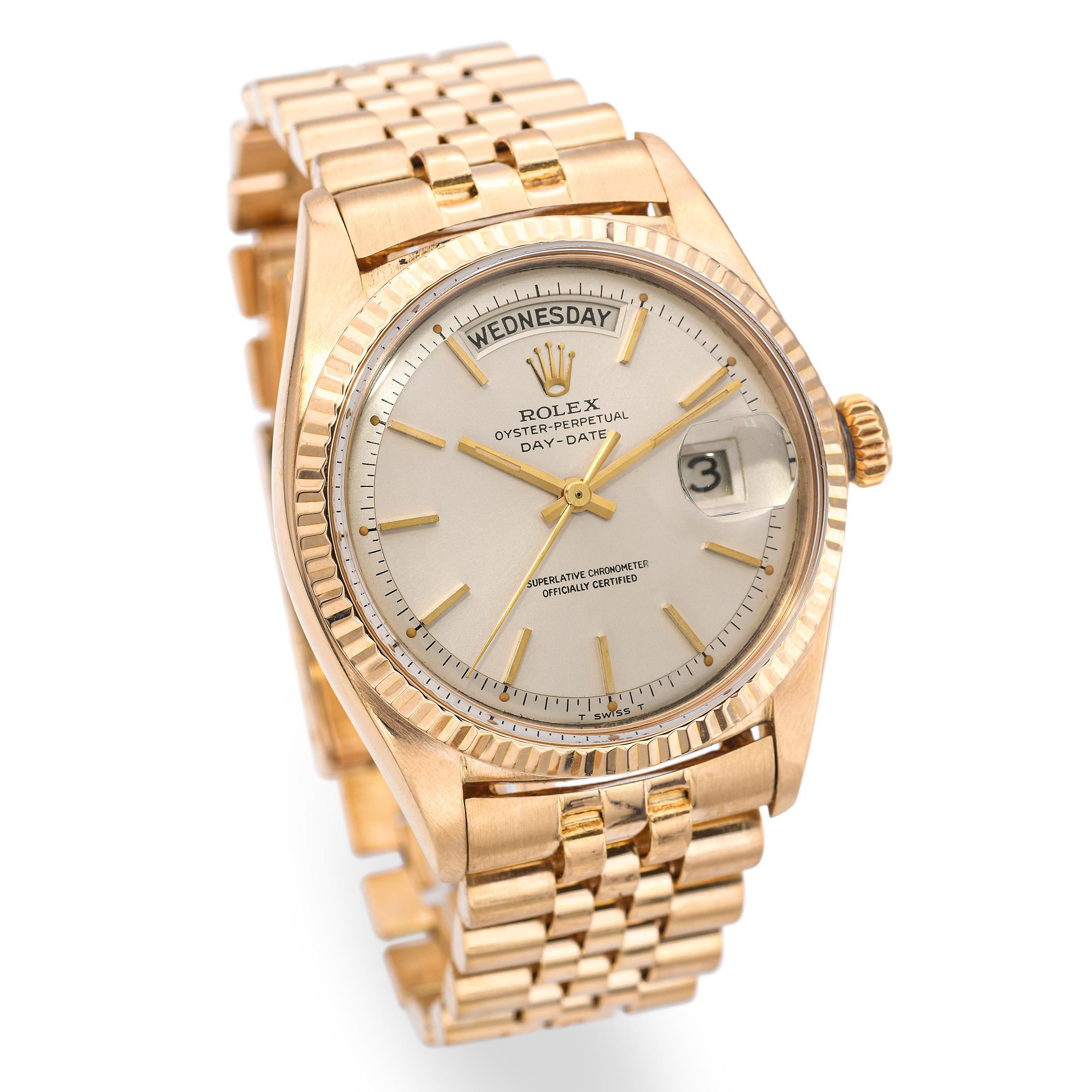 Vintage Rolex Präsident 18k Gelbgold Day-Date Herrenuhr Ref 1803 im Angebot 1