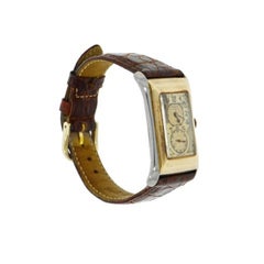 Vintage Rolex Prince Brancard Steel and Gold Watch Leather Strap