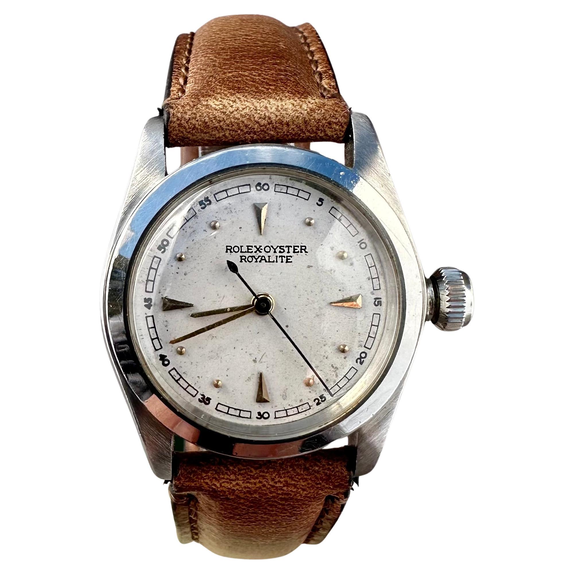 Vintage Rolex Royalite Watch 2280 Circa 1939 For Sale