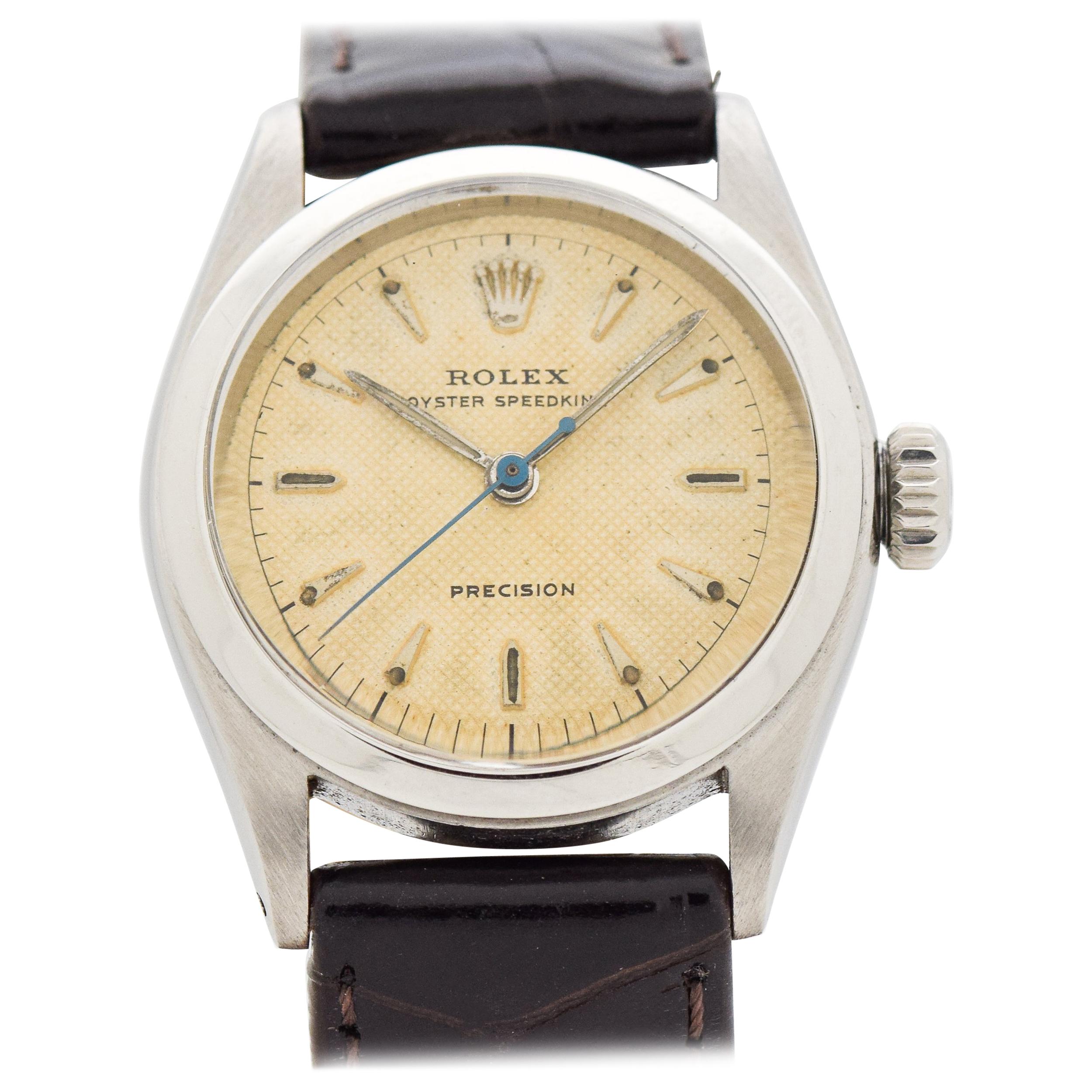 Vintage Rolex Speedking Reference 6220 Stainless Steel Watch, 1954 For Sale  at 1stDibs | rolex oyster speed king, rolex oyster speedking precision, rolex  speedking 6420