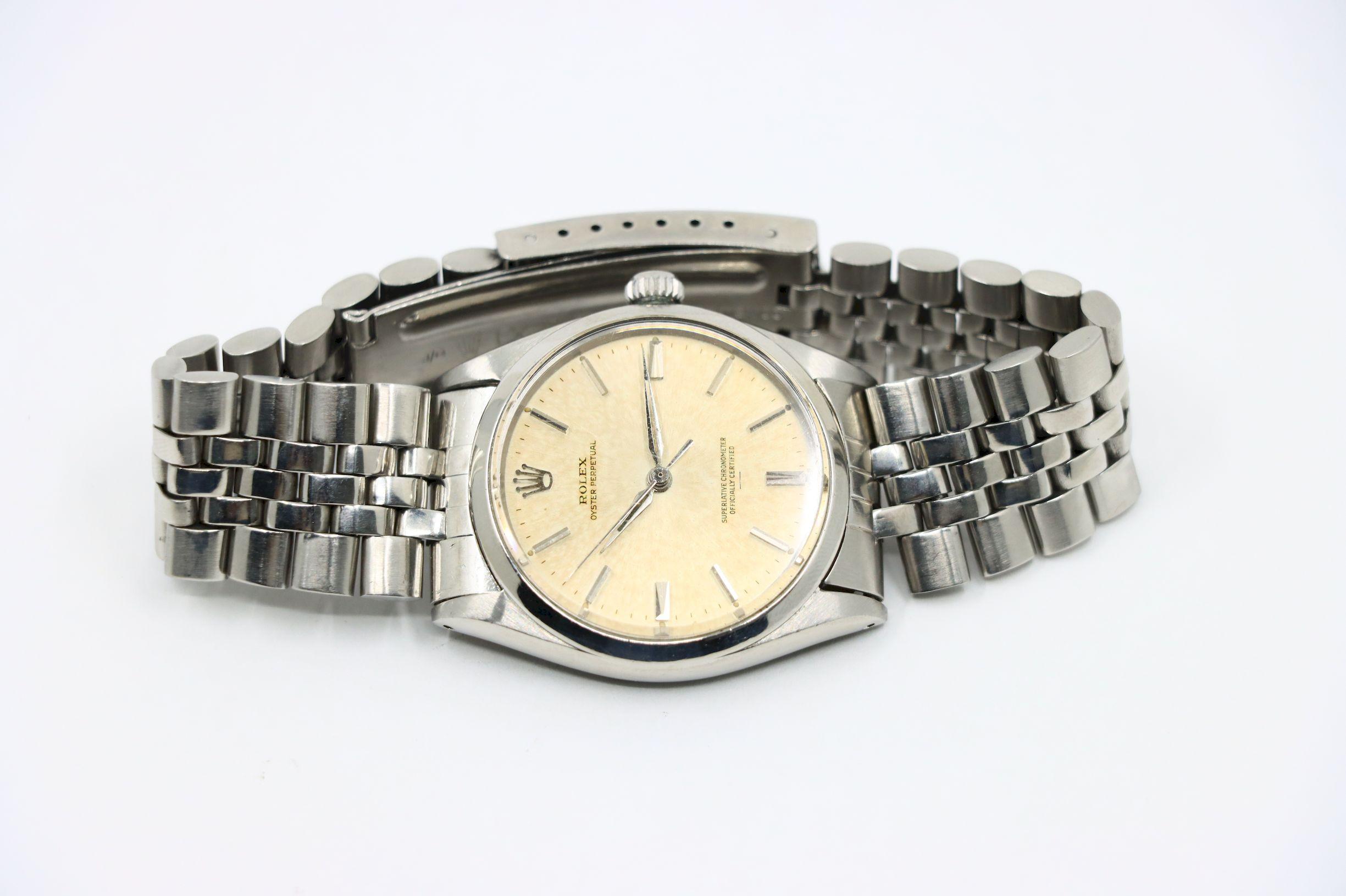 Orologio Rolex Oyster Perpetual d'epoca in acciaio In condizioni buone in vendita a Flushing, NY