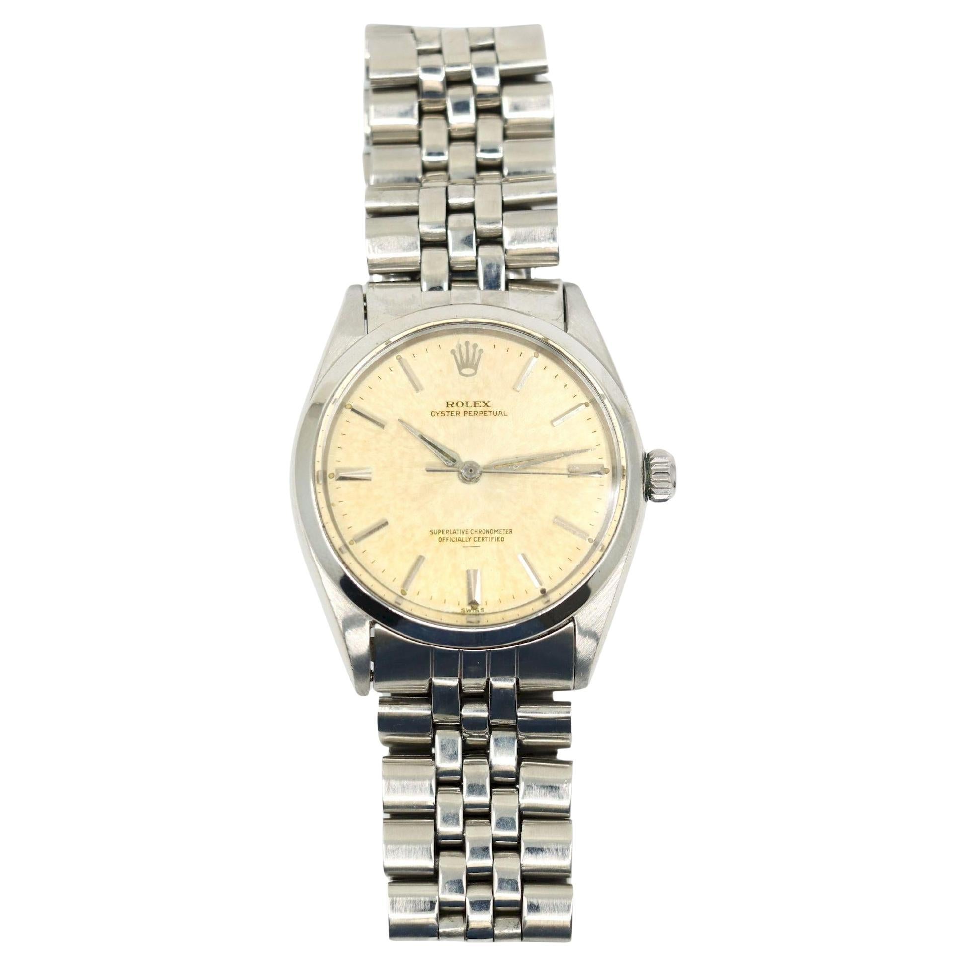 Vintage Rolex Steel Oyster Perpetual Watch