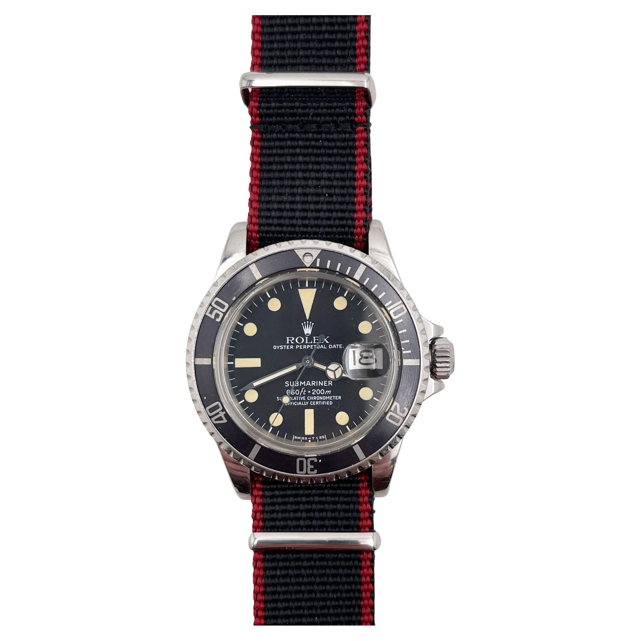 Vintage Rolex Submariner 1680 Stainless Steel 1978