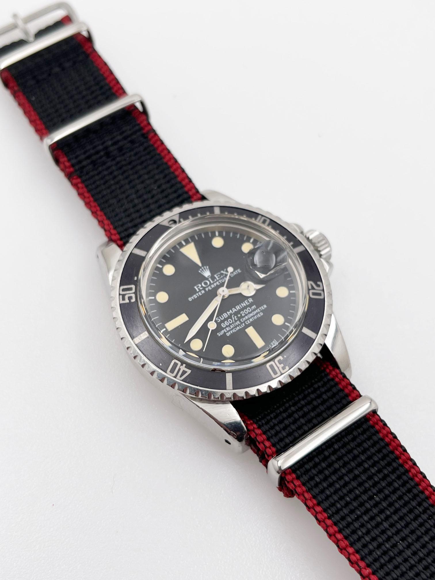 Vintage Rolex Submariner 1680 Edelstahl 1978 Unpoliert im Angebot 2