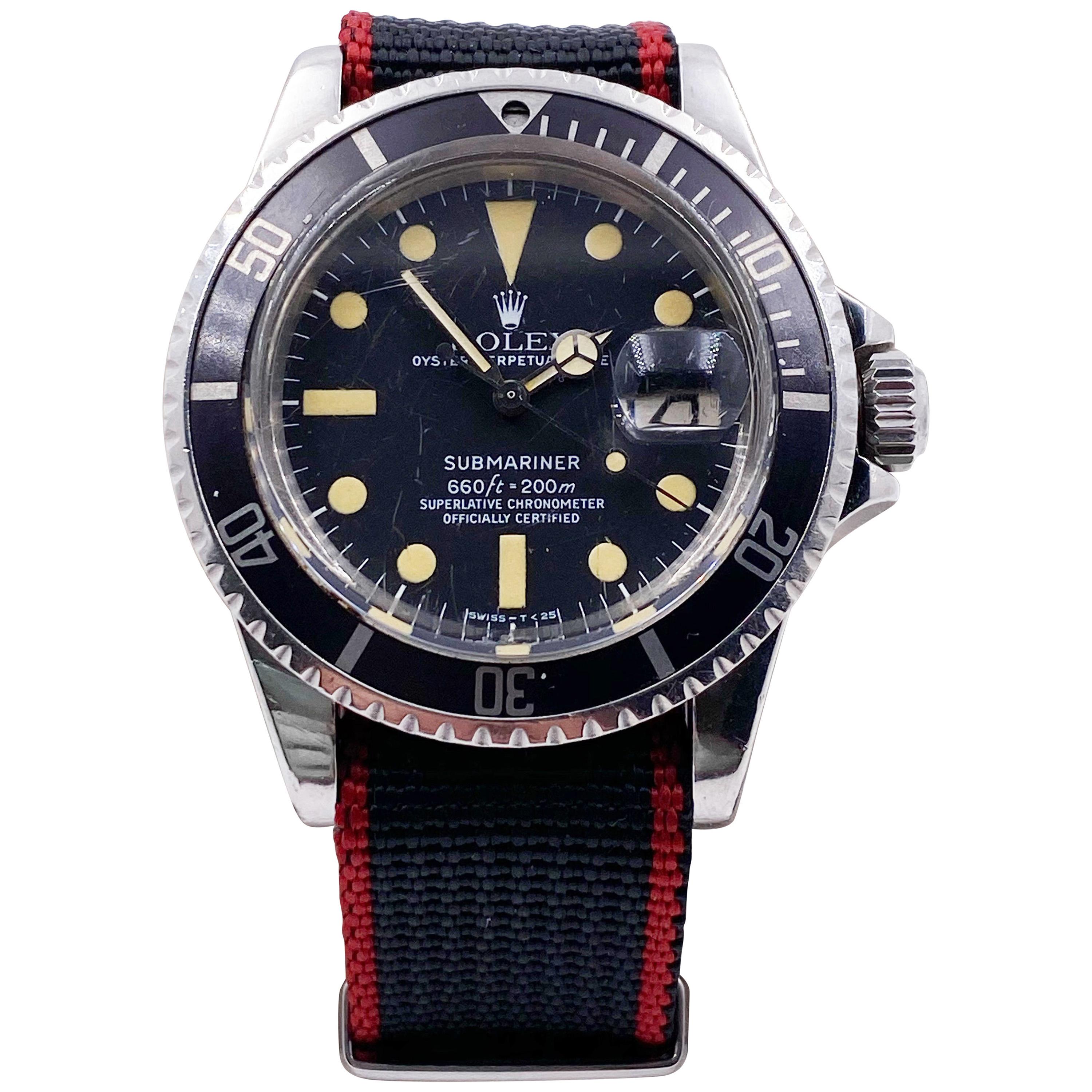 Style Number: 1680
Serial: 5295***
Year: 1978
Model: Submariner
Case Material: Stainless Steel 
Bezel: Black
Dial: Black
Face: Acrylic
Case Size: 40mm

Includes: 
-Elegant Watch Box 
-Certified Appraisal 
-1 Year Warranty 