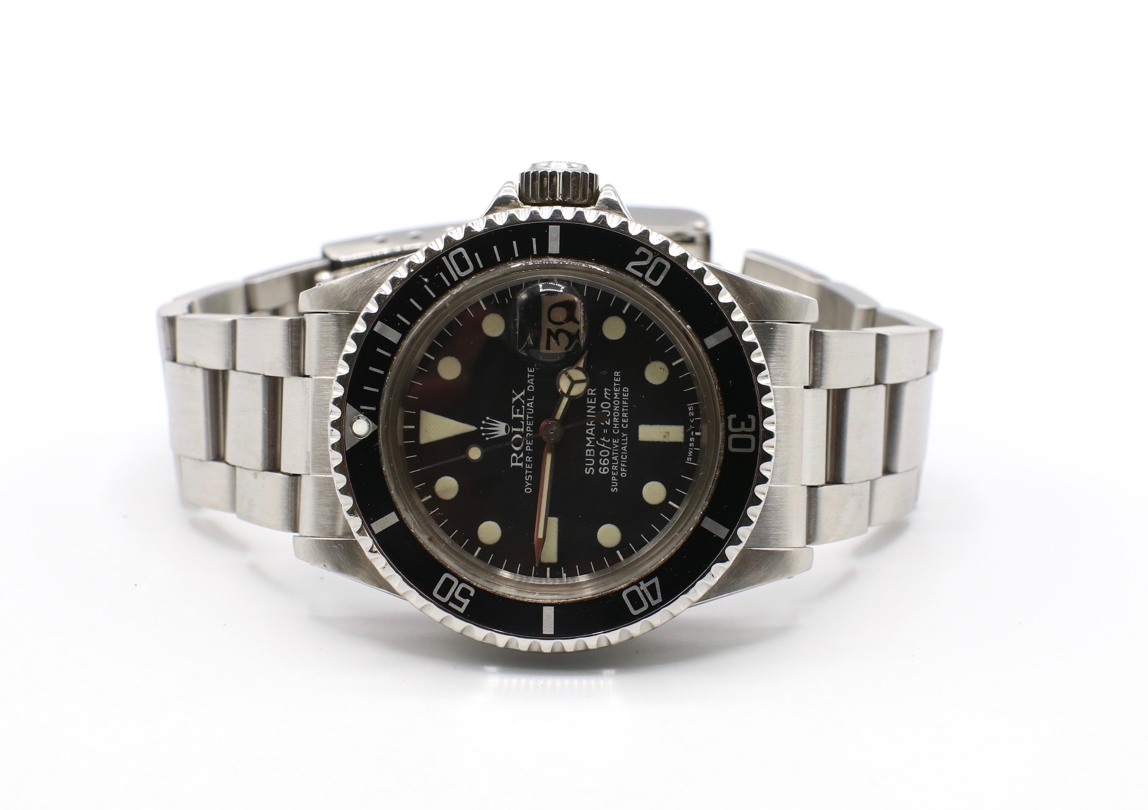 Vintage Rolex Submariner 1680 Stainless Steel Watch, circa 1979 6