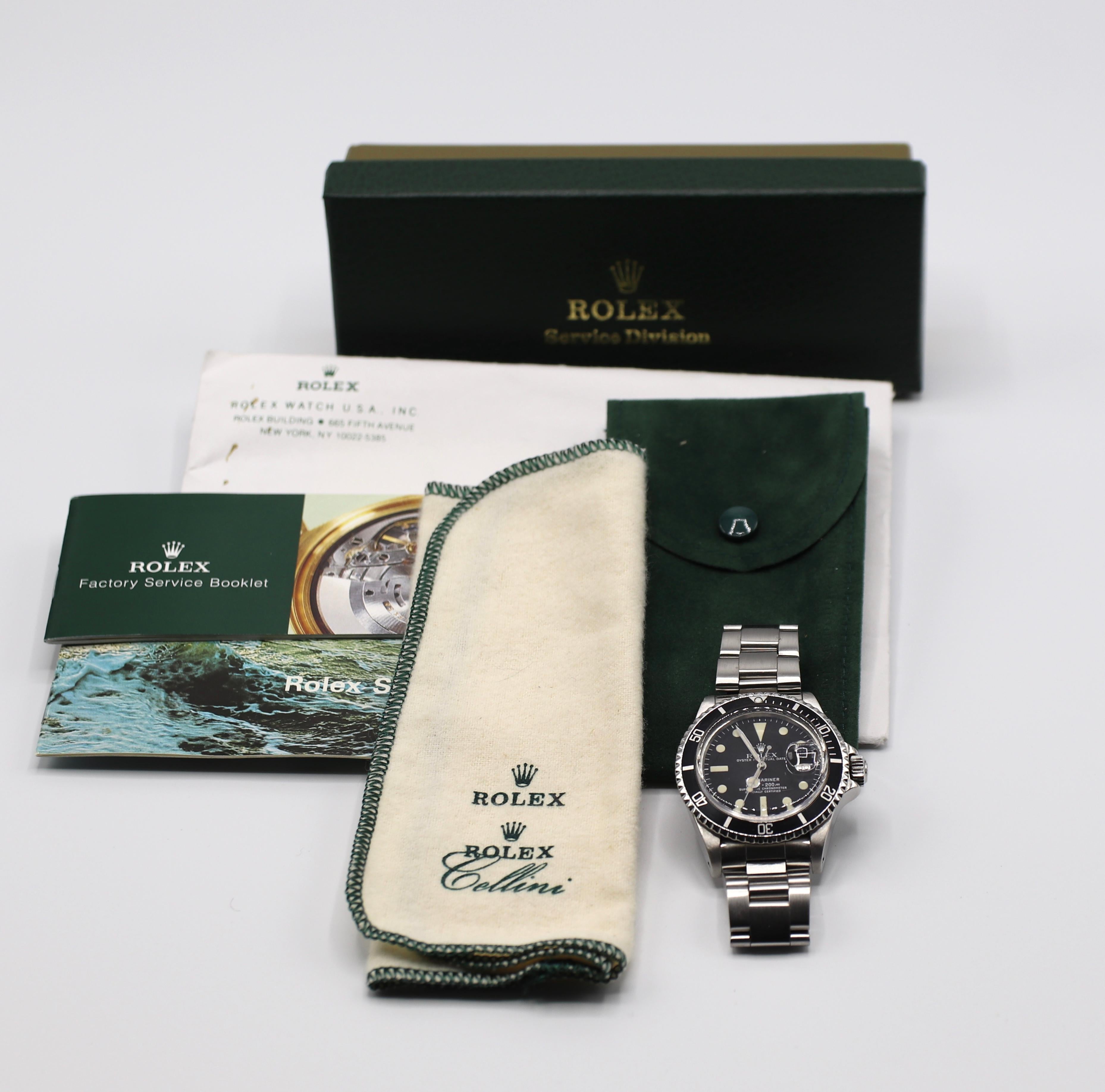 Vintage Rolex Submariner 1680 Stainless Steel Watch, circa 1979 9