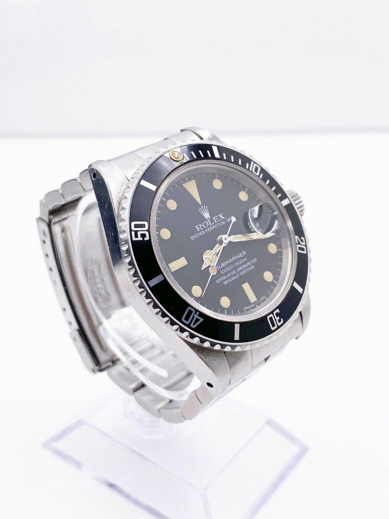 Vintage Rolex Submariner 16800 Stainless Black Dial 1982 ...