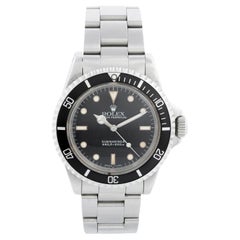 Vintage Rolex Submariner Esfera Negra Reloj Automático de Hombre 5513