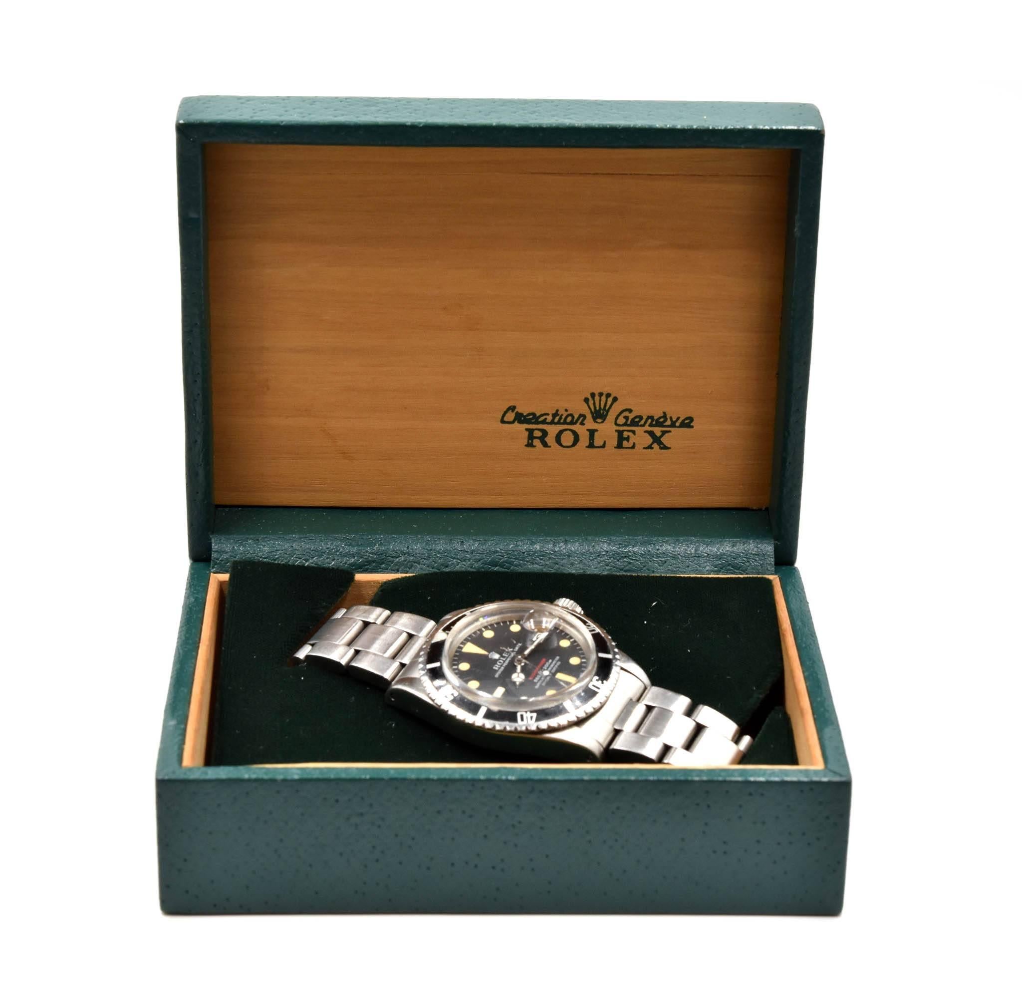 Rolex Stainless Steel Vintage Submariner Date automatic Wristwatch Ref 1680 3