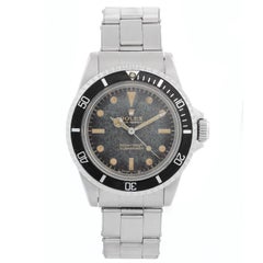 Vintage Rolex Submariner Gilt Dial Men's Automatic Watch 5513