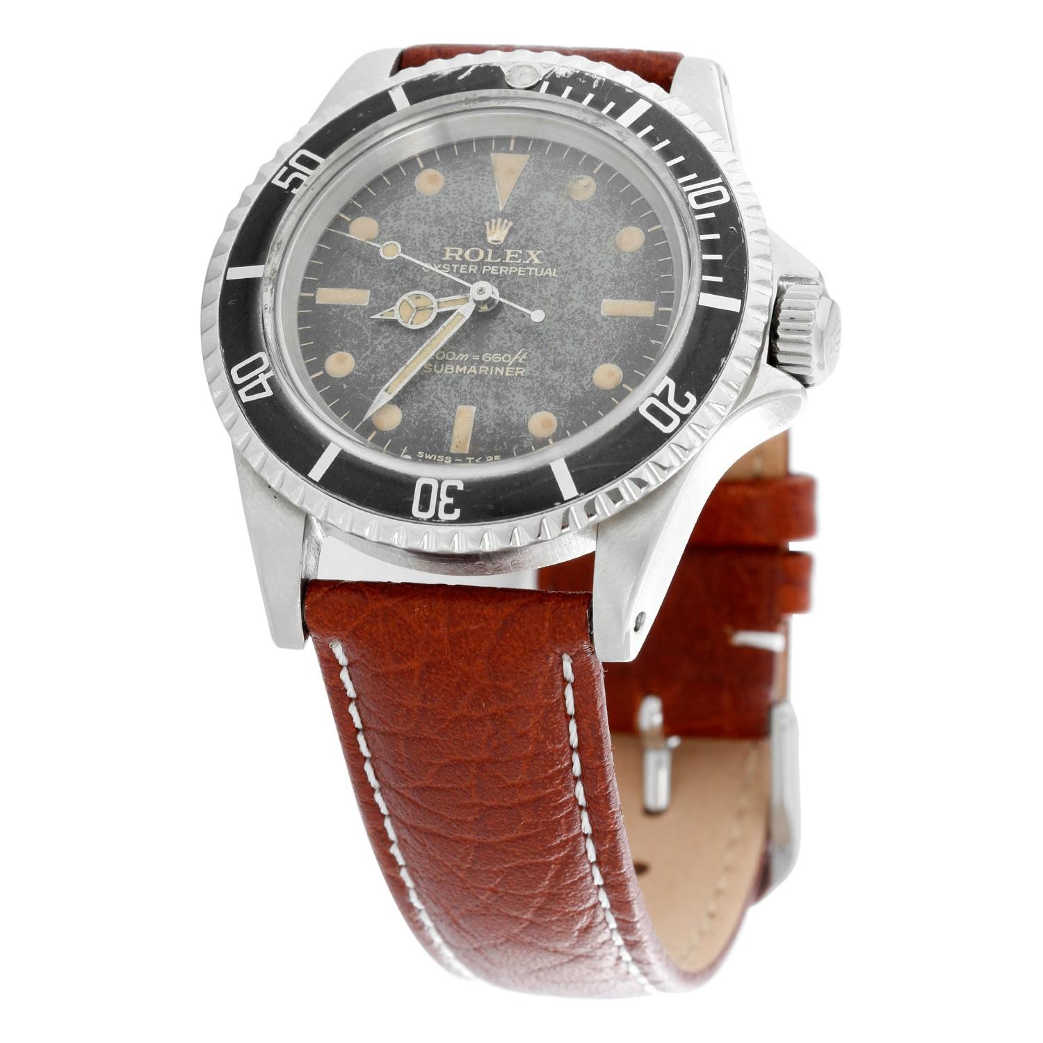 Vintage Rolex Submariner Gilt Dial Men's Automatic Watch 5513