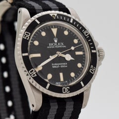 Vintage Rolex Submariner Reference 5513 Stainless Steel Watch, 1986