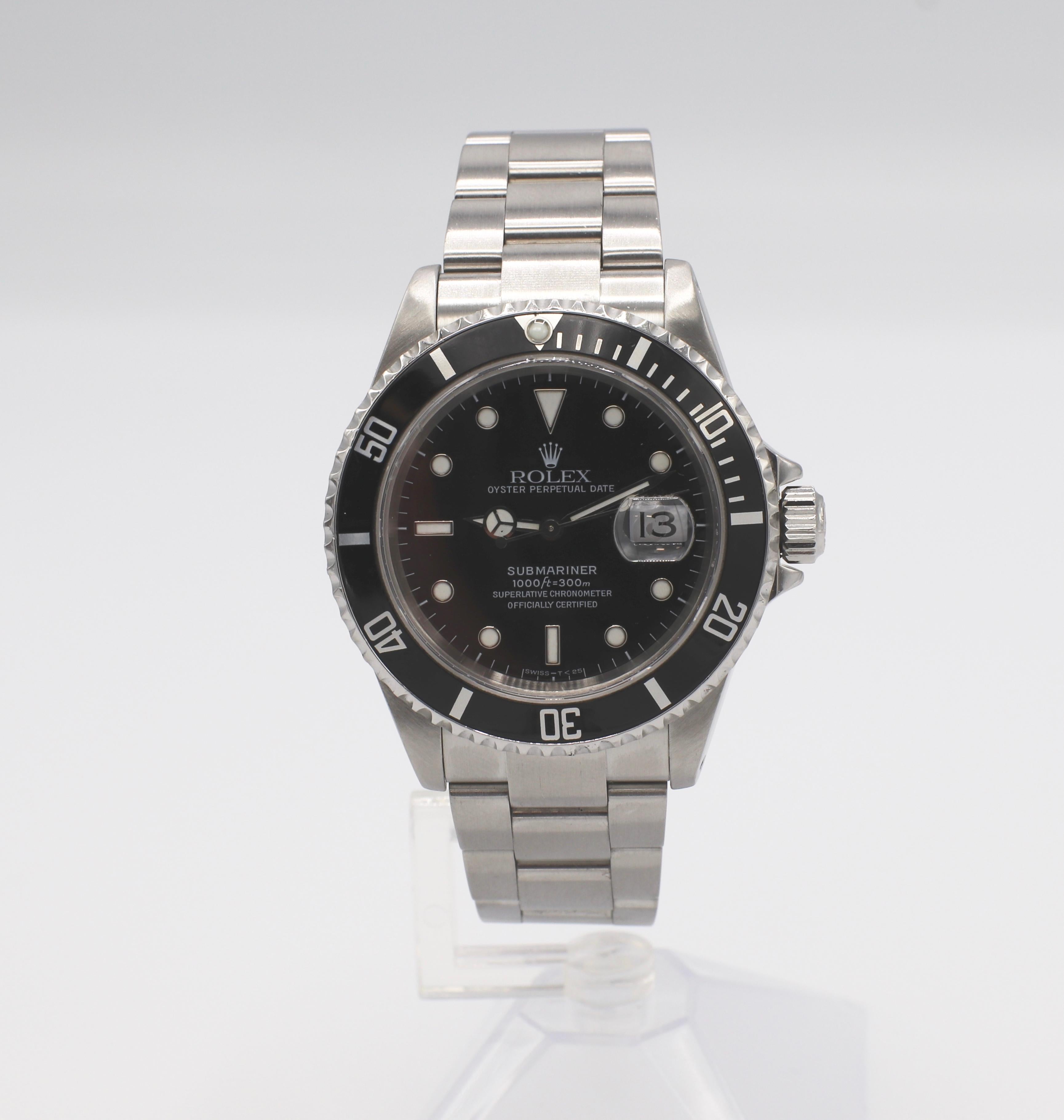 Vintage Rolex Submariner Stainless Steel Reference 16610 1
