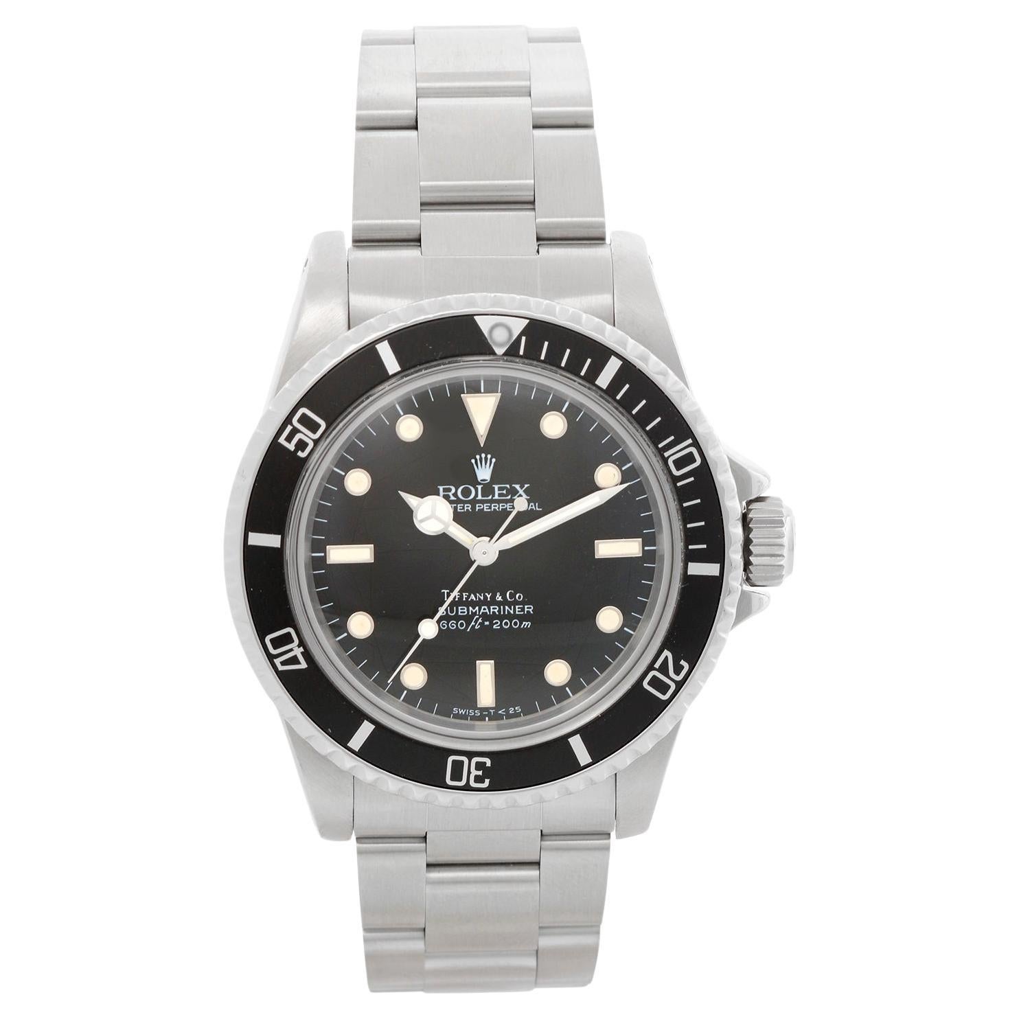Vintage Rolex Submariner Tiffany " Spider " Dial Men's Automatic Watch 5513