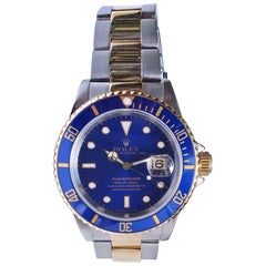 Used Rolex Submariner Two-Tone, 18 Karat Yellow Gold and Stainless Steel