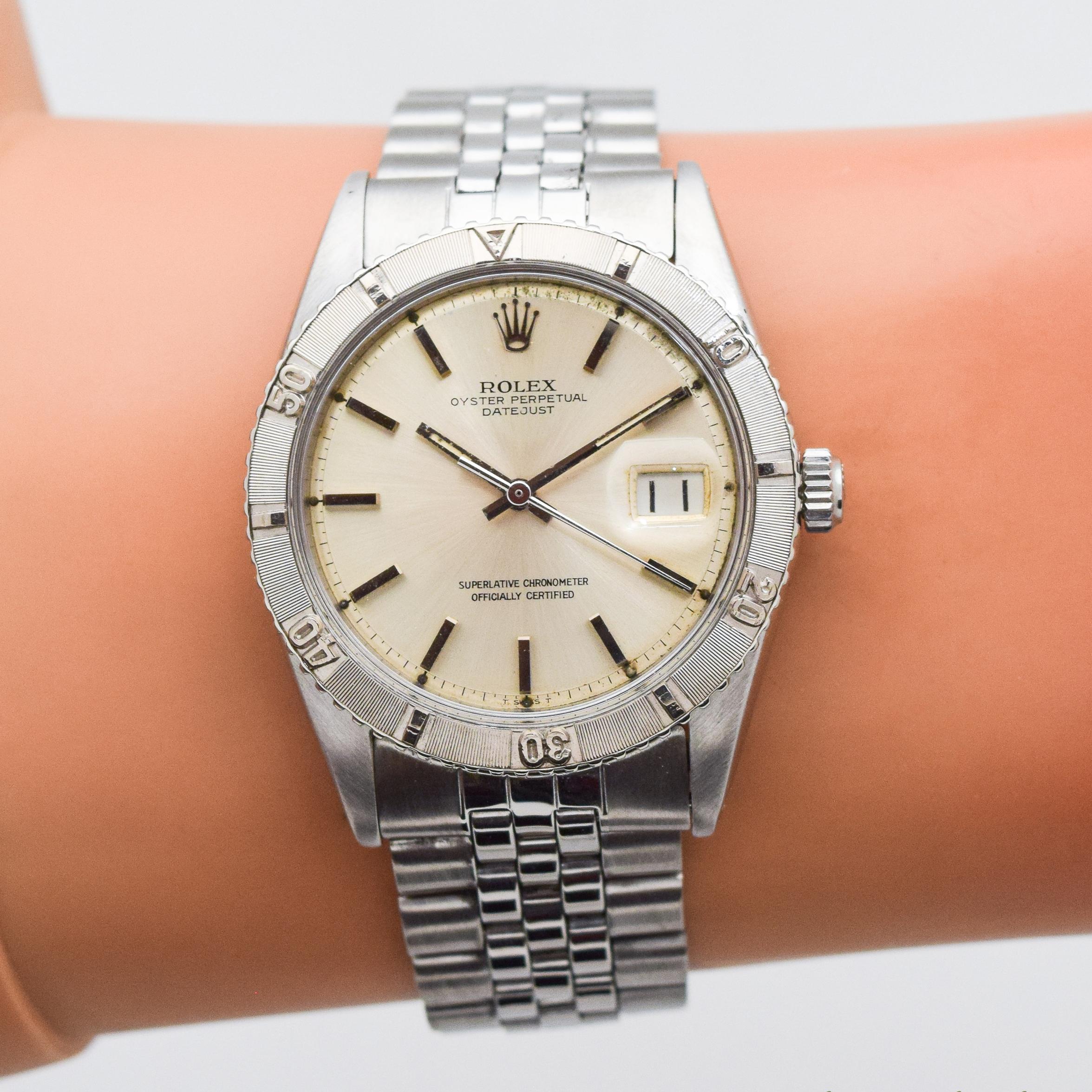 Vintage Rolex Thunderbird Datejust Reference 1625 Watch, 1967 4