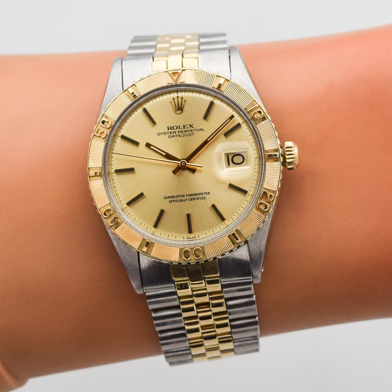 Vintage Rolex Thunderbird Datejust Reference 1625 Watch, 1972 at 1stDibs