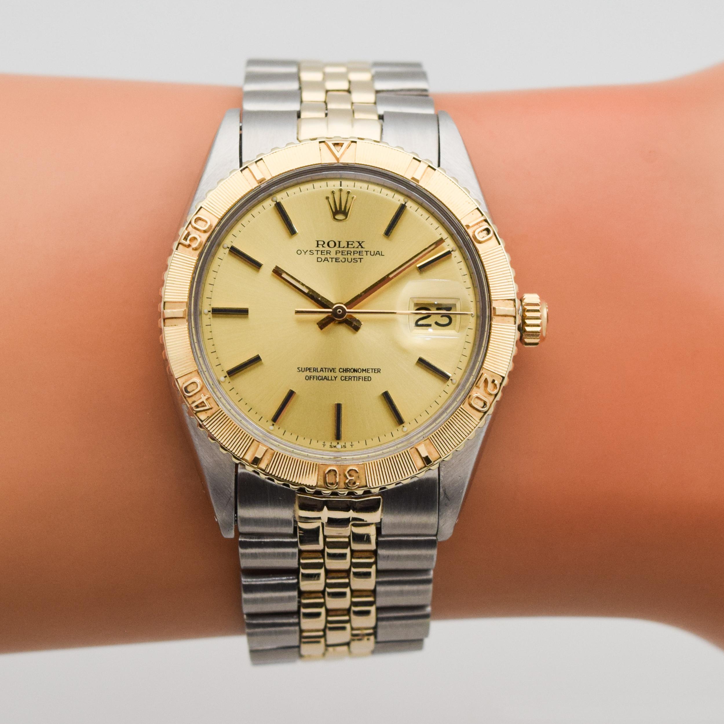 Vintage Rolex Thunderbird Datejust Two-Tone Watch, 1977 For Sale 1