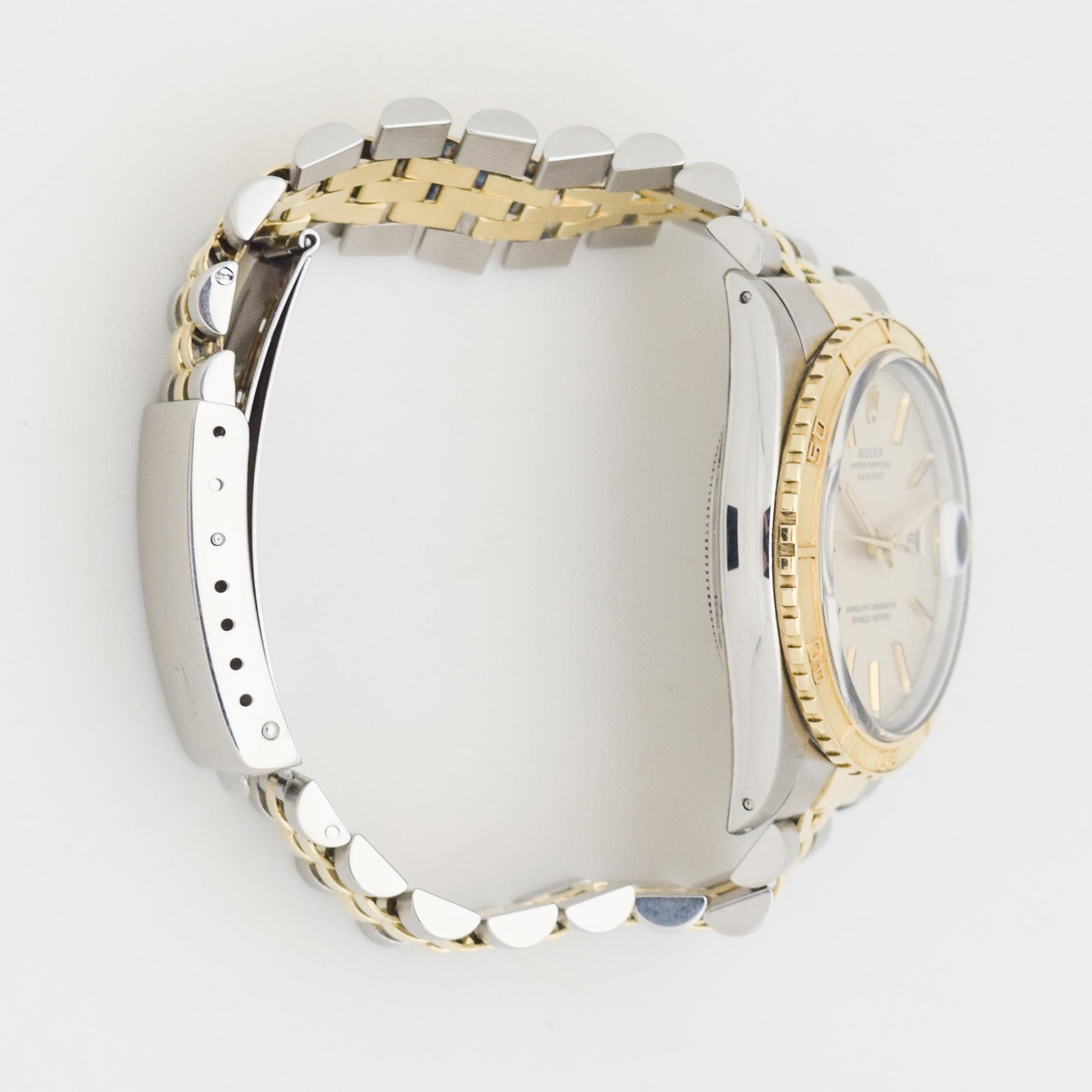 Women's or Men's Vintage Rolex Thunderbird Datejust Two-Tone Watch, 1979 For Sale