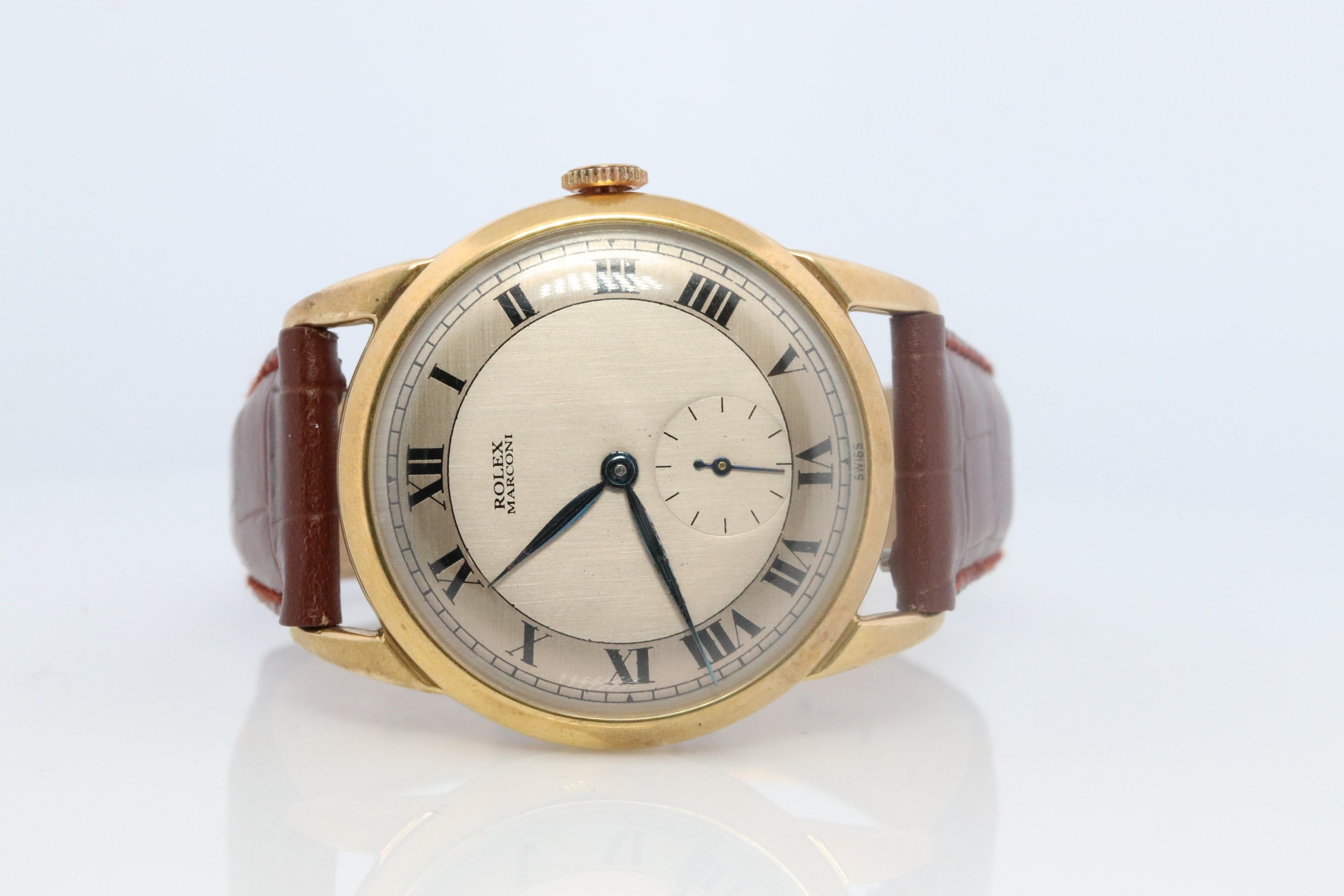 Vintage ROLEX Watch. Rolex Marconi 6732 Manual Mens WristWatch 3
